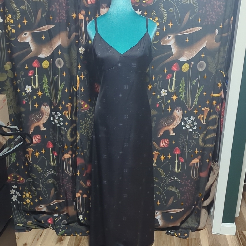 Killstar Starveil Satin Maxi Dress